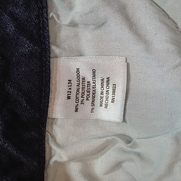 EUC Idyllwind Jeans Women's sz 12 Mis Rise Dark Wash Raw Hem Flare Denim Jean - Picture 7 of 11